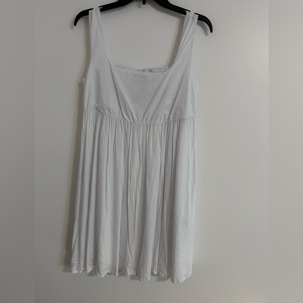 White fully lined summer dress  NWT